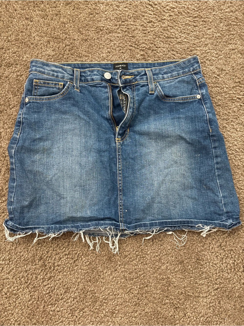 Just Black Light Blue Denim Skirt